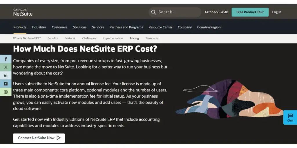 NetSuite ERP Cost